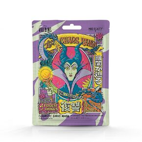 Wicked Villains Maleficent Cosmetic Sheet Mask by Mad Beauty Disney Villain-Inspired Hydrating Facial Mask for Rejuvenation and Glorious Skin Care