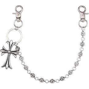 Pants Chain for Men & Women - Biker Cross Wallet Chain. Trousers Pocket & Belt Key Chains