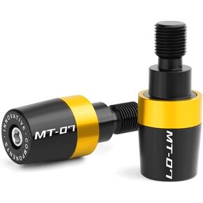 Handle Bar Ends Hand Grips Plug Caps Compatible with Yamaha MT07 MT-07 2014-2017 2018 2019 2020 2021 2022 2023 2024 2025 | Motorcycle Balance Pad MT 07 Accessories