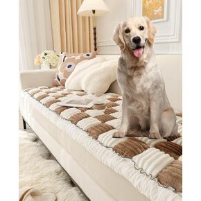 Pet Couch Covers for Sofa, Dog Couch Cover Protector, Couch Cover for Dogs Washable, Non-Slip Bottom, Comfortable, Soft and Easy to Clean(Coffee, 27.6 x 59 in)