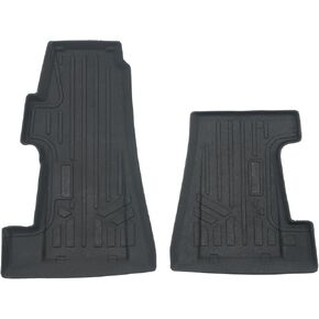 SMARTLINER All Weather Protection Custom Fit Black 1st Row Rugged Rubber Floor Liner Set Compatible with 2017-2023 Polaris Slingshot