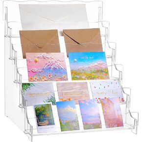 UniCraftale 5 مستويات Acrylic Christmas Granting Card Dispash