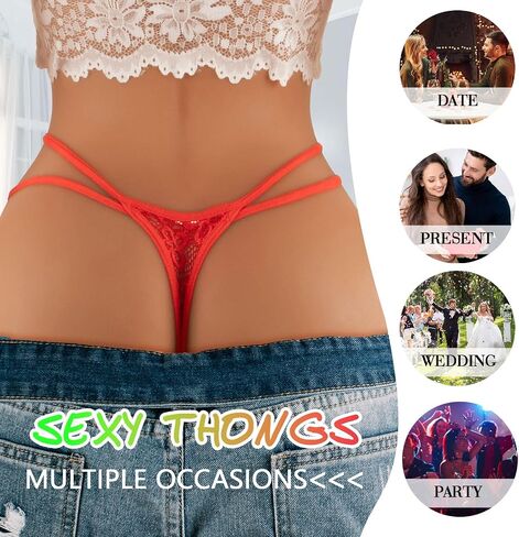 Sexy Underwear for Women G-String Thongs T- back Lace Hollow Out Panties in Saudi Arabia