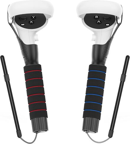 AMVR Gorilla Tag Long Arms Beat Saber Handles for Oculus Quest 2/Quest/Rift S, VR Controller Extension Grip Accessories 2 in 1 Dual/Long Stick Attachment to Play Multiple VR Games, Great Gift for Kids in Kuwait