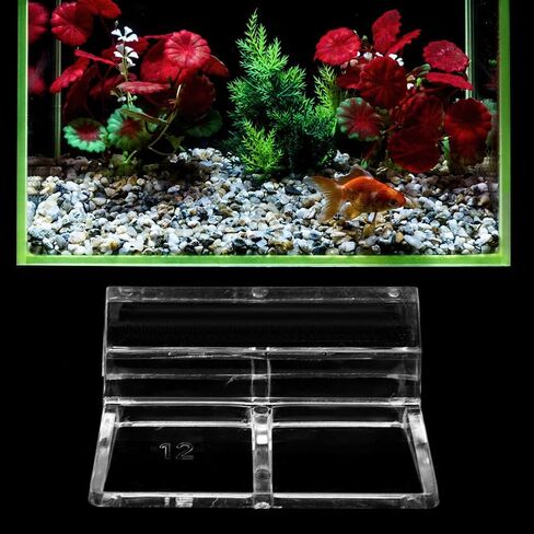 Hffheer 20Pcs Aquarium Glass Cover Clip Acrylic Universal Lid Clips for Rimless Aquariums Clear Color Acrylic Aquarium Glass Cover Holder(12mm) in Kuwait