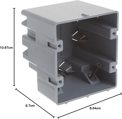 Southwire MSB2G Two Gang Device Box with Depth Adjustable, Heavy Duty 42lb, Gray in Saudi Arabia
