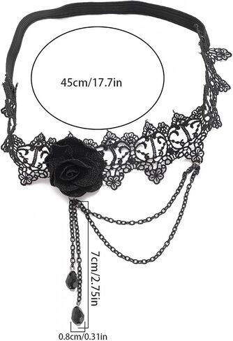 Black Elastic Band Thigh Leg Chain Gothic Flower Thigh Garter Leg Body Jewelry Crystal Thigh Chain Jewelry for Women in Saudi Arabia