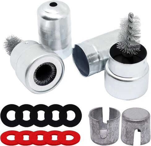 مجموعة منظف بطارية البطارية ، فرشاة طرفية بطارية 2pcs ، وحشات الرصاص 2pcs ، 10pcs غسالات الألياف المضادة للتآكل ، للسيارة البحرية RV in Kuwait