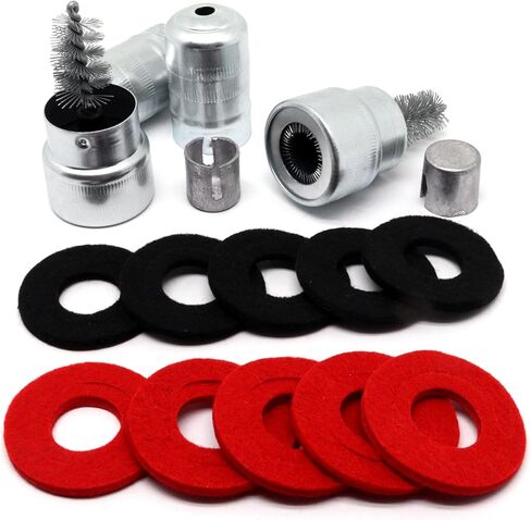 مجموعة منظف بطارية البطارية ، فرشاة طرفية بطارية 2pcs ، وحشات الرصاص 2pcs ، 10pcs غسالات الألياف المضادة للتآكل ، للسيارة البحرية RV in Kuwait