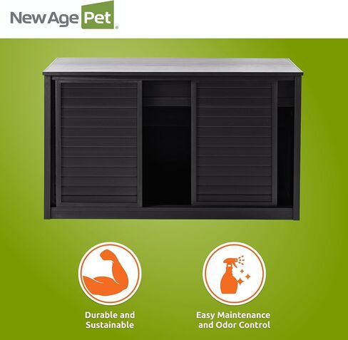 New Age Pet EHSVS24-05M Storage Cabinet, Medium, Grey in Saudi Arabia
