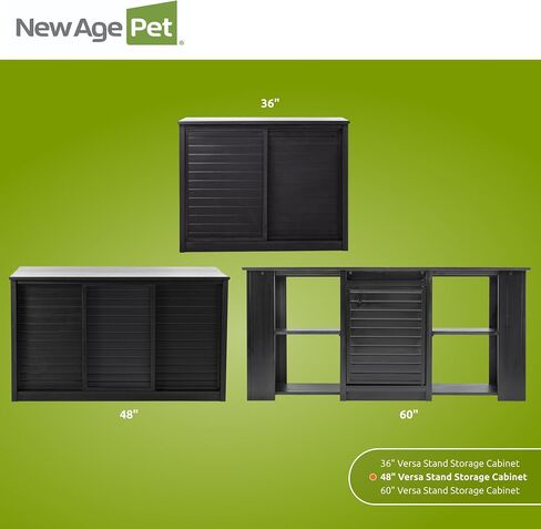 New Age Pet EHSVS24-05M Storage Cabinet, Medium, Grey in Saudi Arabia
