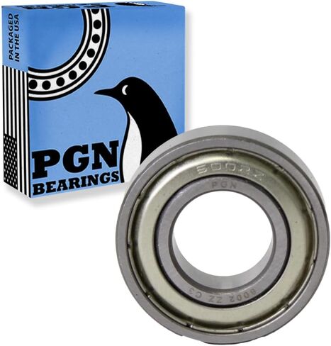 PGN (10 Pack) 6002-ZZ Bearing - Lubricated Chrome Steel Sealed Ball Bearing - 15x32x9mm Bearings with Metal Shield & High RPM Support in Saudi Arabia