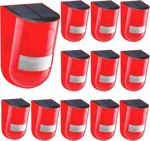 جهاز استشعار حركة يعمل بالطاقة الشمسية بصوت وضوء 110 ديسيبل و6 مصابيح LED و6 مصابيح LED ونظام انذار امان للفيلا المزرعة in Kuwait