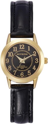 Miykon Ladies Watches for Women | Dainty Small Analog Watch Women with Vegan Leather Band | Ion Polished, Luminous Hands and Second Hand, Scratch Resist Glass, Japanese Quartz, 100ft Water Resistant in Kuwait