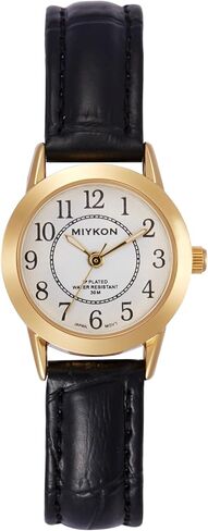 Miykon Ladies Watches for Women | Dainty Small Analog Watch Women with Vegan Leather Band | Ion Polished, Luminous Hands and Second Hand, Scratch Resist Glass, Japanese Quartz, 100ft Water Resistant in Kuwait