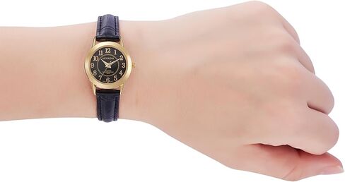Miykon Ladies Watches for Women | Dainty Small Analog Watch Women with Vegan Leather Band | Ion Polished, Luminous Hands and Second Hand, Scratch Resist Glass, Japanese Quartz, 100ft Water Resistant in Kuwait