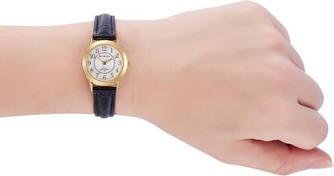 Miykon Ladies Watches for Women | Dainty Small Analog Watch Women with Vegan Leather Band | Ion Polished, Luminous Hands and Second Hand, Scratch Resist Glass, Japanese Quartz, 100ft Water Resistant in Kuwait