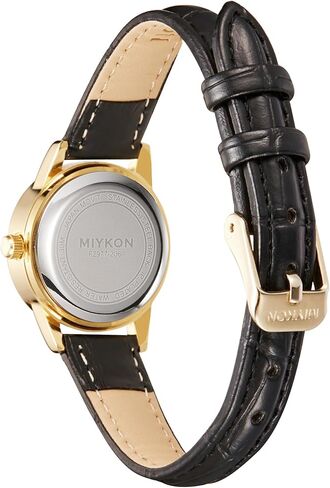 Miykon Ladies Watches for Women | Dainty Small Analog Watch Women with Vegan Leather Band | Ion Polished, Luminous Hands and Second Hand, Scratch Resist Glass, Japanese Quartz, 100ft Water Resistant in Kuwait