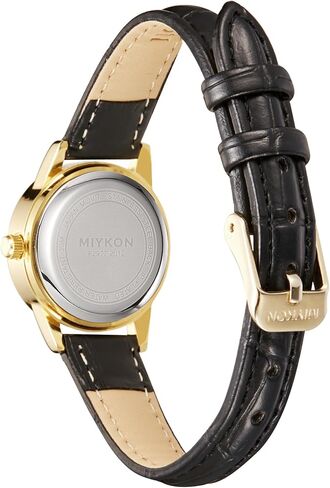 Miykon Ladies Watches for Women | Dainty Small Analog Watch Women with Vegan Leather Band | Ion Polished, Luminous Hands and Second Hand, Scratch Resist Glass, Japanese Quartz, 100ft Water Resistant in Kuwait