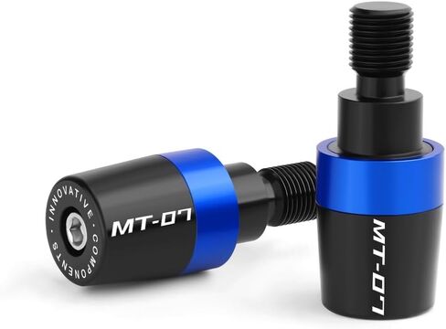 Handle Bar Ends Hand Grips Plug Caps Compatible with Yamaha MT07 MT-07 2014-2017 2018 2019 2020 2021 2022 2023 2024 2025 | Motorcycle Balance Pad MT 07 Accessories in Saudi Arabia