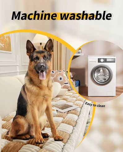 Pet Couch Covers for Sofa, Dog Couch Cover Protector, Couch Cover for Dogs Washable, Non-Slip Bottom, Comfortable, Soft and Easy to Clean(Coffee, 27.6 x 59 in) in Saudi Arabia