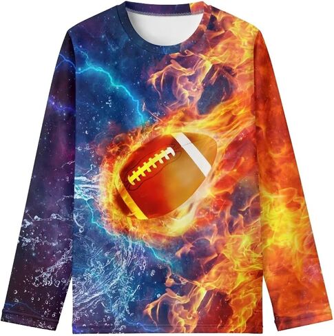 الأولاد غير الرسميين الطويل الأكمام القمصان الأطفال Fall Pullover Tops Teads Novelty Graphic Shirt ناعمة الربيع tshirts 3-16T in Kuwait