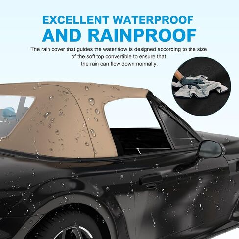 A-Premium Tan Convertible Soft Top with Plastic Window Compatible with BMW E36 Series Z3 1996 1997 1998 1999 2000 2001 2002 Convertible 25656165 in Saudi Arabia
