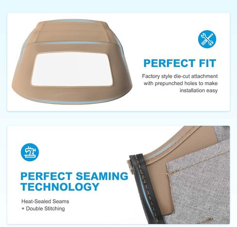 A-Premium Tan Convertible Soft Top with Plastic Window Compatible with BMW E36 Series Z3 1996 1997 1998 1999 2000 2001 2002 Convertible 25656165 in Saudi Arabia