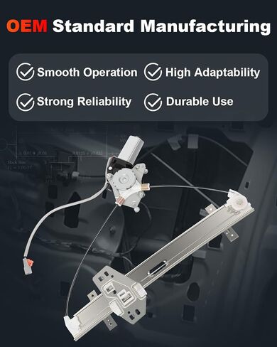 cciyu Rear Right Passenger Side Power Window Regulator Replacement fit for 01 02 03 04 05 06 for Acura MDX748-559 Window Regulator whit Motor in Saudi Arabia