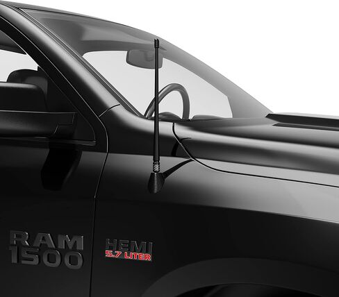 Rydonair Antenna Compatible with Jeep Wrangler JK JKU JL JLU Rubicon Sahara (2007-2023) | 13 inches Flexible Rubber Antenna Replacement | Designed for Optimized FM/AM Reception in Saudi Arabia
