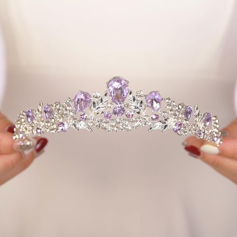 JWICOS Wedding Tiara for Women and Brides Princess Crowns and Tiaras for Bride Rhinestone Birthday Crown Headband Crystal Costume Party Prom Tiara Hair Accessories in Saudi Arabia