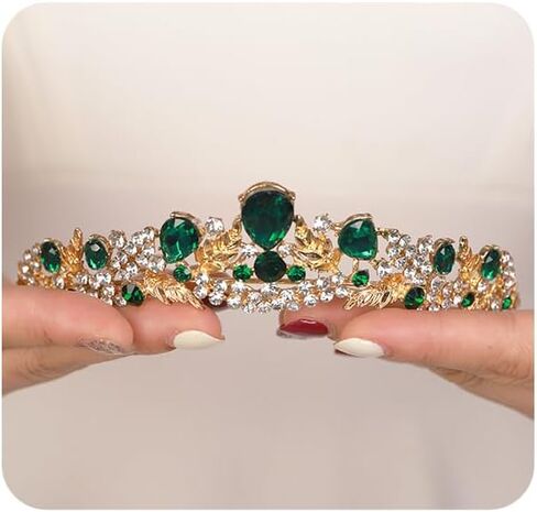 Jwicos Wedding Tiara for Women and Brides Princess Crowts و Tiaras for Bride Rhinestone Crown Crown Croner Crystal Party Prom Tiara Hair Associory in Saudi Arabia