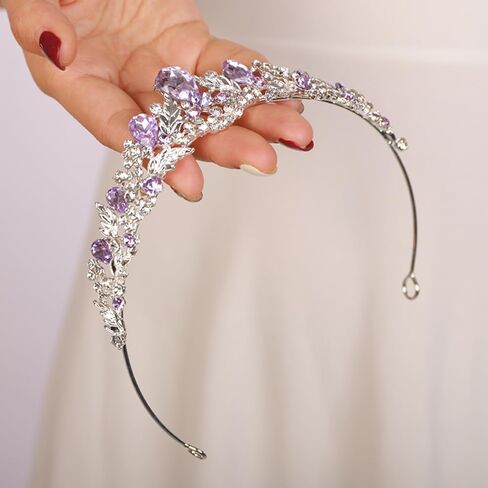 JWICOS Wedding Tiara for Women and Brides Princess Crowns and Tiaras for Bride Rhinestone Birthday Crown Headband Crystal Costume Party Prom Tiara Hair Accessories in Saudi Arabia