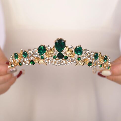 Jwicos Wedding Tiara for Women and Brides Princess Crowts و Tiaras for Bride Rhinestone Crown Crown Croner Crystal Party Prom Tiara Hair Associory in Saudi Arabia