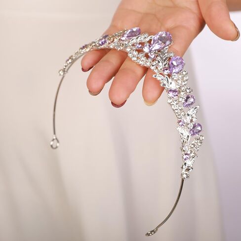 JWICOS Wedding Tiara for Women and Brides Princess Crowns and Tiaras for Bride Rhinestone Birthday Crown Headband Crystal Costume Party Prom Tiara Hair Accessories in Saudi Arabia
