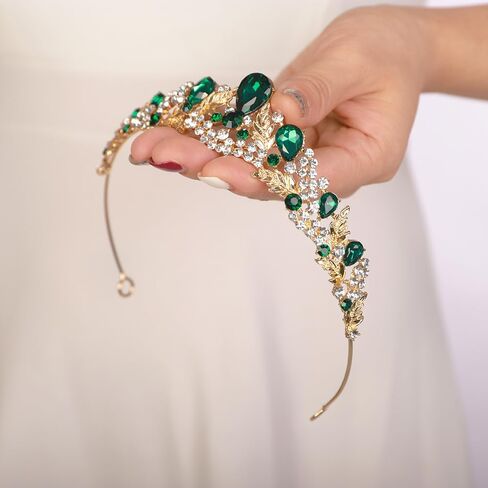 Jwicos Wedding Tiara for Women and Brides Princess Crowts و Tiaras for Bride Rhinestone Crown Crown Croner Crystal Party Prom Tiara Hair Associory in Saudi Arabia