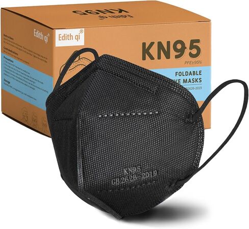 KN95 Face Mask 50 PCS, Grey Disposable Face Masks for Adults in Kuwait