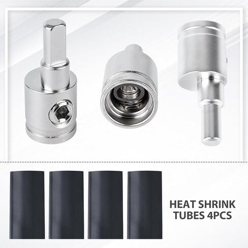 Amp Input Reducer 0 Gauge to 4 Gauge (4PCS) Car Stereo Audio AWG Pin Power Ground Wire Reducer 4PCS… in Kuwait