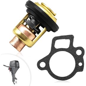 Marine Thermostat Kit 825212T02 855676A1 825212 855676003 825212001 with Gasket 27-824853 27-8248531 - Replacement for Mercury 4-Stroke Outboard Motors 8HP-90HP