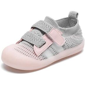 Baby Boys Girls Shoes Mesh Comfortable Breathable Rubber Soles Non-Slip Anti-Bumping Toes Infant Toddler Sneakers in Kuwait