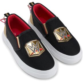 WWE Boys Championship Belt Sneakers - John Cena, Roman Reigns, Seth Rollins World Wrestling Champion Belt Slip On Shoes