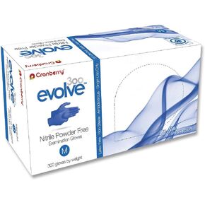 Cranberry Evolve Nitrile Powder Free Exam Gloves, 2.0 mil, Medium, 300 Count in Kuwait