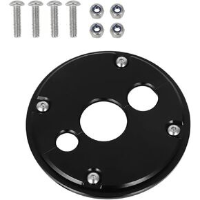 متوافق مع Holley Terminator X جدار جدار الحماية عبر GROMMET SPLICE HARNESS - 3 ثقب الألومنيوم (أسود)