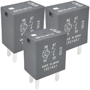 3 حزمة 5810-0717 RELAY 12V DC 30A 4-Pin SPST-متوافق مع Chevy Cruze ، Epica | Automotive Electrica ، تتابع للمصابيح الأمامية ، مضخة الوقود ، المروحة