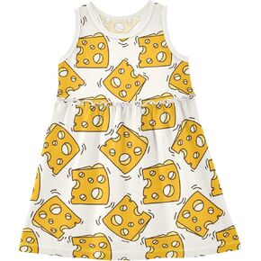 Girls Cute Dress Kids Summer Sleeveless Dresses Sundress Swing Outfit 2-8 Years