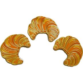 رواية Merk Bread Baker & Croassant Patisserie Chef Lapel Pin ، Pin Pin & Tie Tack مع القابض الظهر