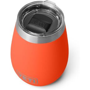 كوب نبيذ YETI Rambler سعة 10 أونصة، معزول بالفراغ، من الفولاذ المقاوم للصدأ مع غطاء MagSlider
