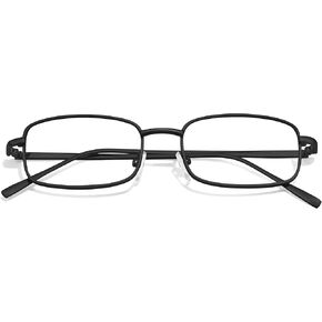 إطارات نظارات Metal Rectangle عدسة واضحة نظارات مزيفة غير وصفة طبية ، طراز Y2K و Office-Siren الجمالية E8733