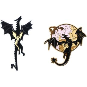 Fantasy Novel Fourth Wing Metal Keychain, Set of 2, Dragon Rider Pendant, Women Men Couple Backpack Car Key Accessories