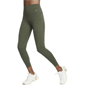 Nike Universa للسيدات المتوسطة الدعم 7/8 طماق مع جيوب (DQ5897-325 ، البضائع khaki/Black)